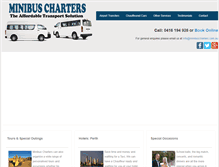 Tablet Screenshot of minibuscharters.com.au